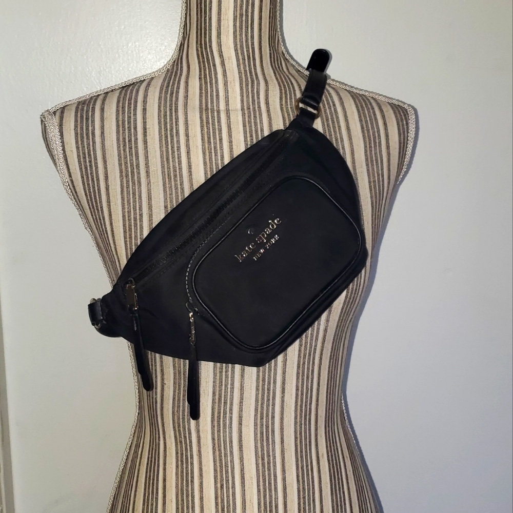 Kate Spade NY Dorien Black Nylon Belt bag/Fanny Pack